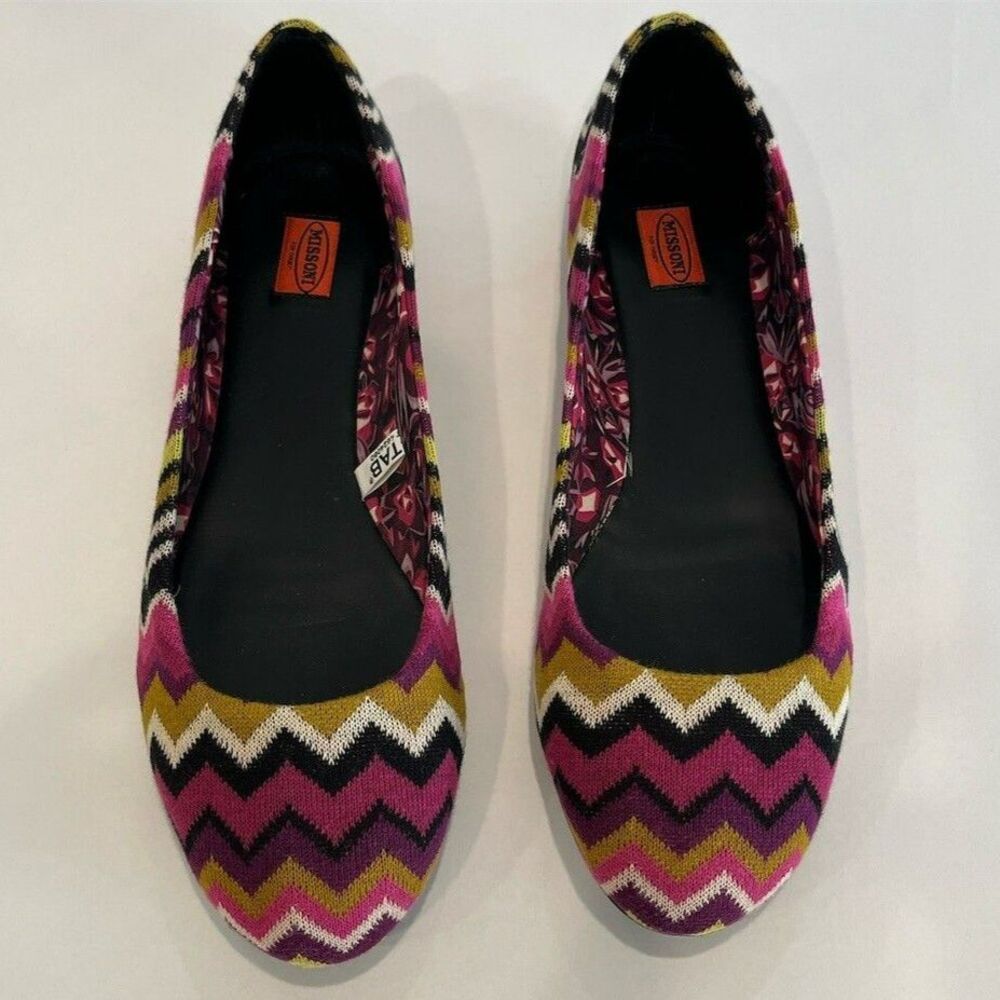 Missoni for Target Iconic Zig Zag Ballet Flats Sz 10
